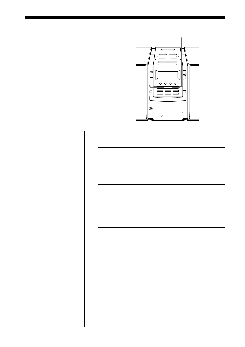 The audio emphasis, Selecting the audio emphasis (sound/mega bass), Selecting the audio emphasis | Sony PMC-DR45 User Manual | Page 22 / 48