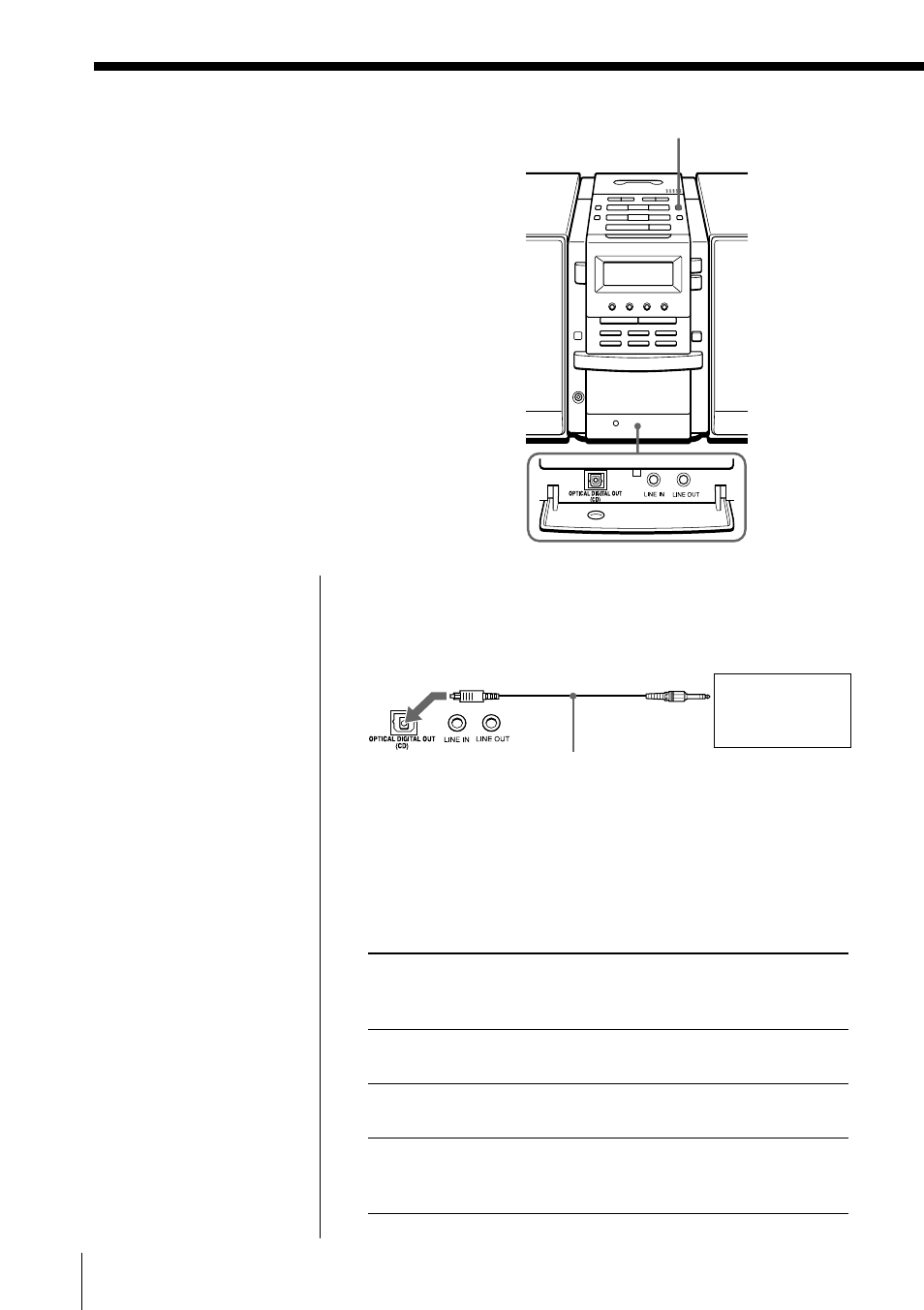 Connecting optional components | Sony PMC-DR45 User Manual | Page 38 / 48