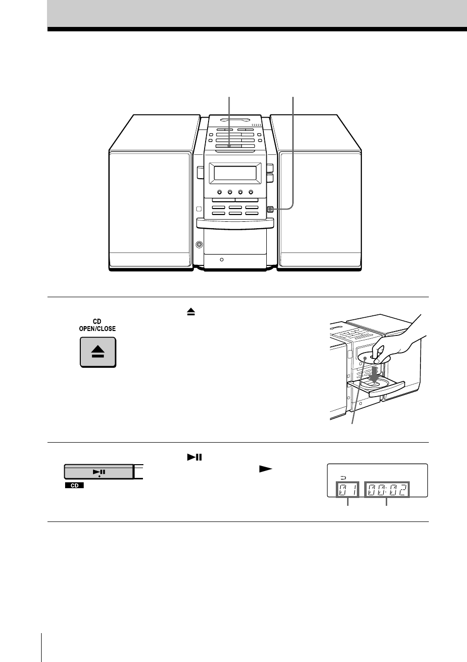 Basic operations, Playing a cd | Sony PMC-DR45 User Manual | Page 4 / 48