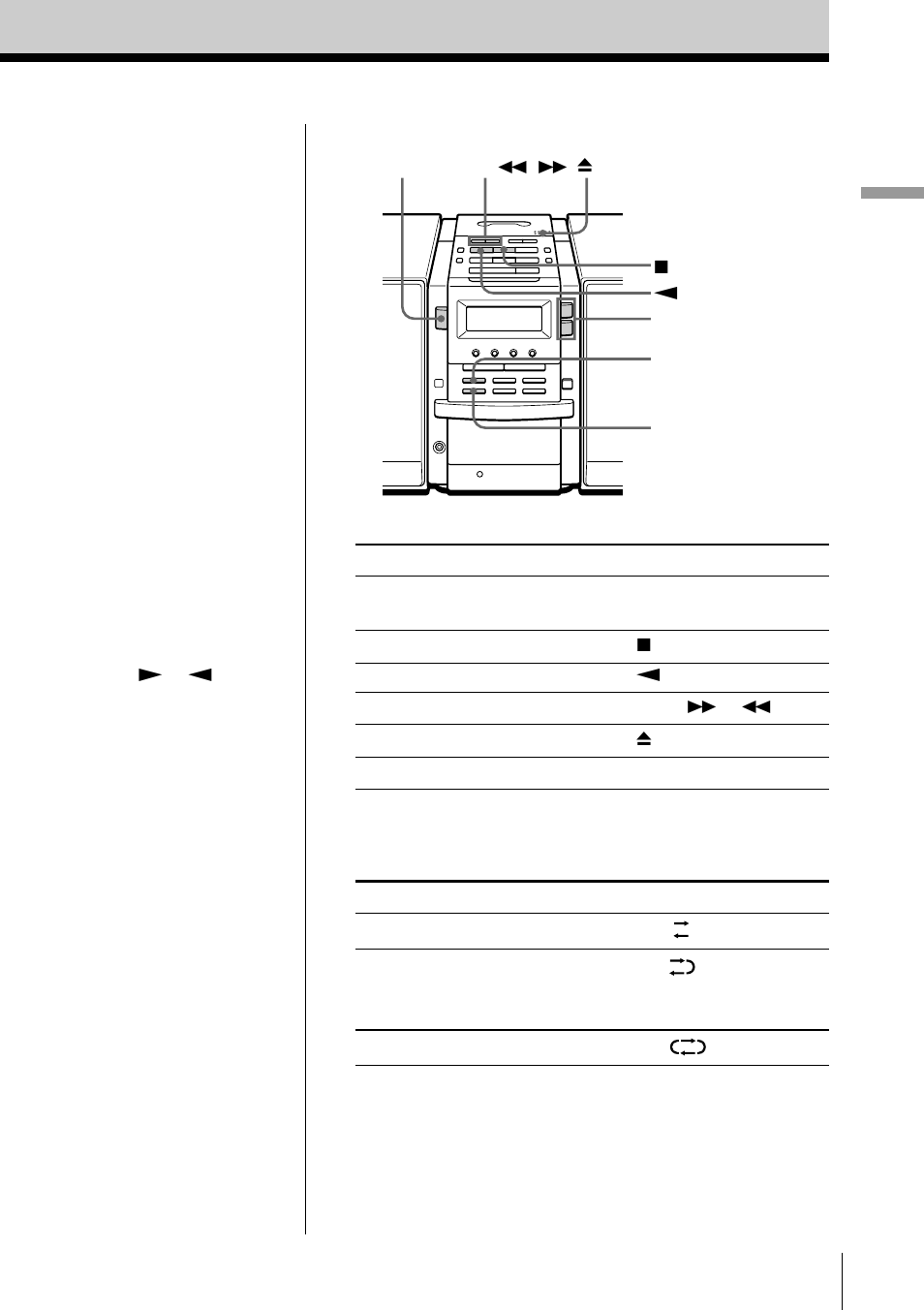 Basic operations 9 | Sony PMC-DR45 User Manual | Page 9 / 48