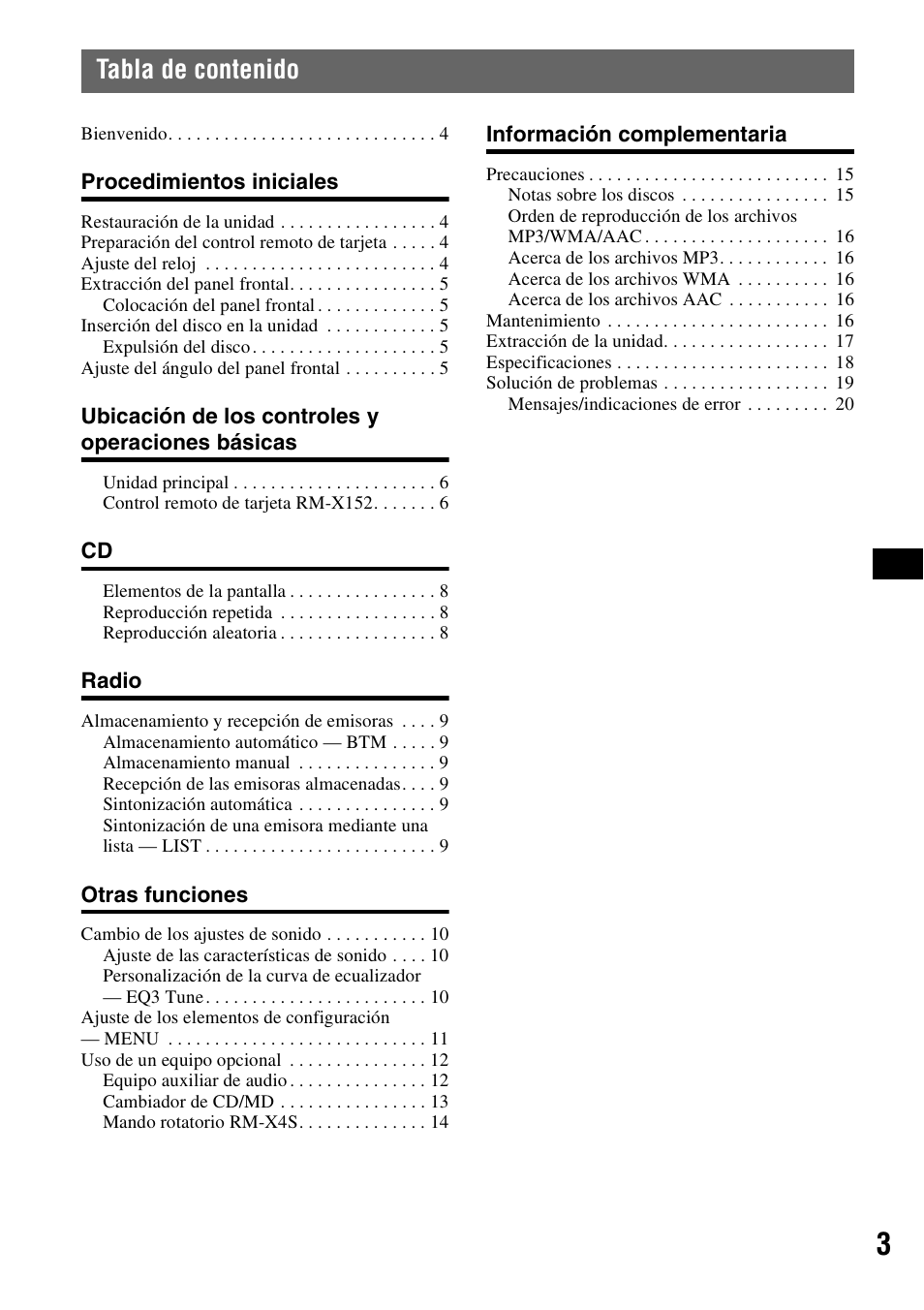 Sony CDX-GT72W User Manual | Page 21 / 40