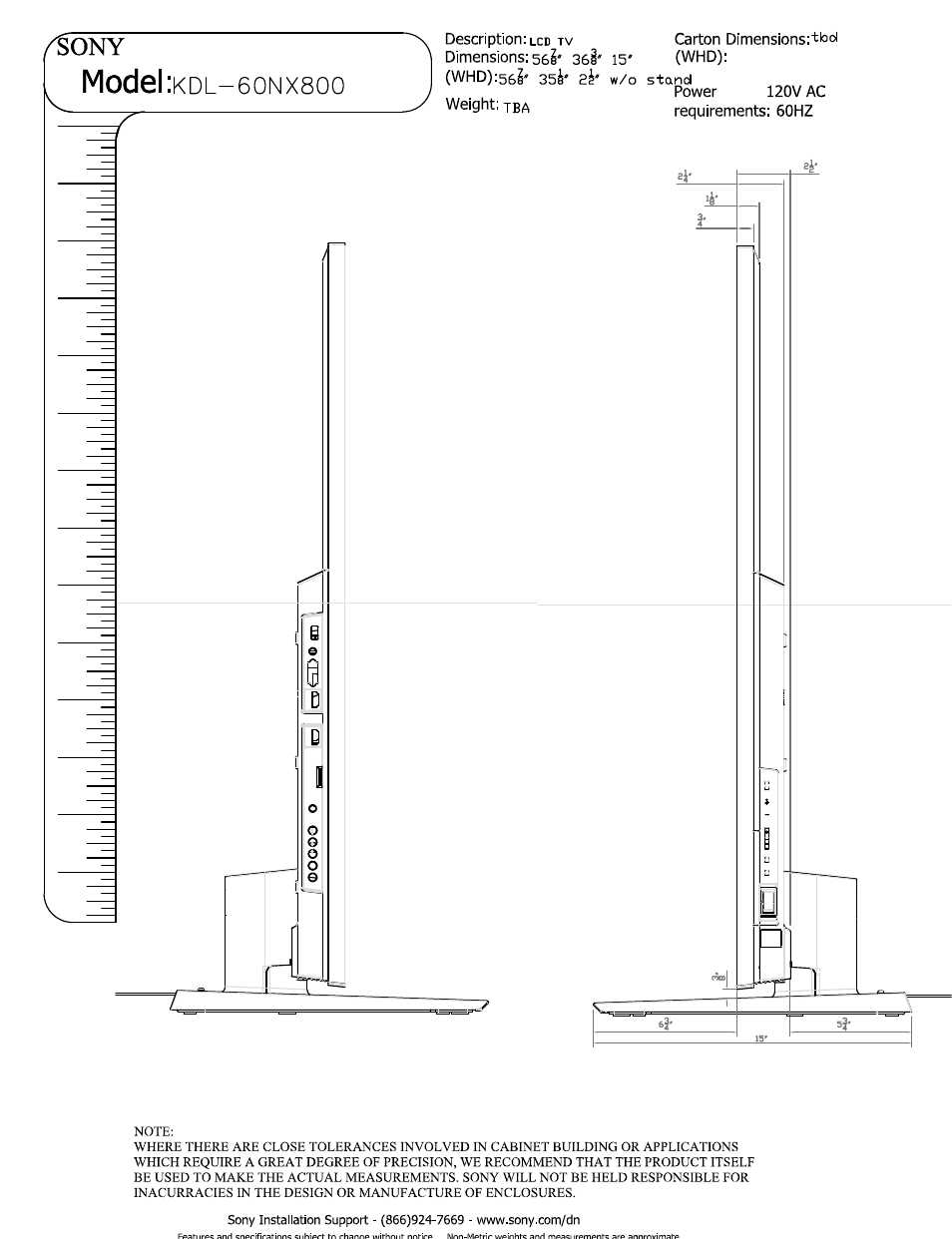 Sony KDL-60NX800 User Manual | Page 2 / 4