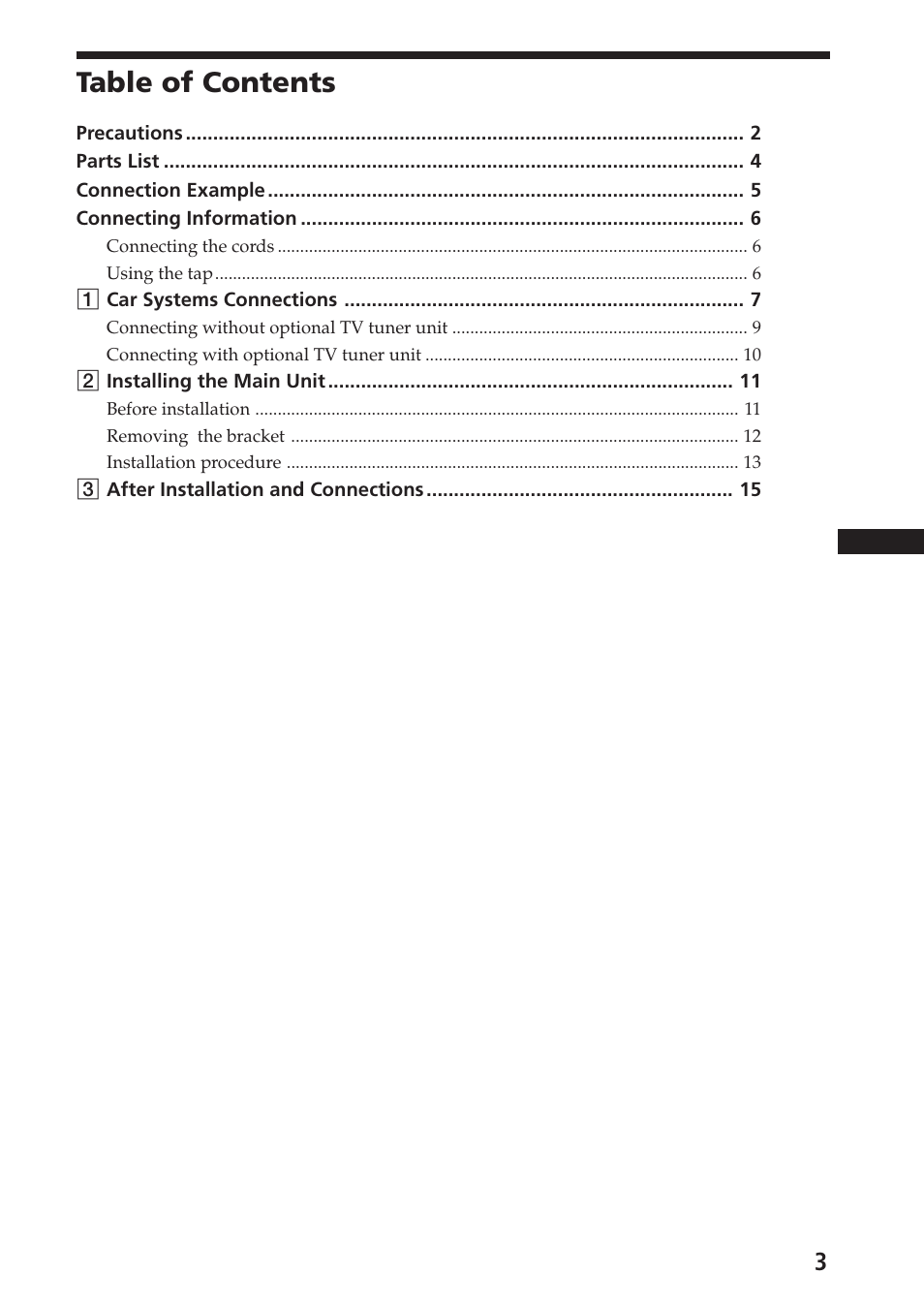 Sony XAV-A1 User Manual | Page 3 / 44