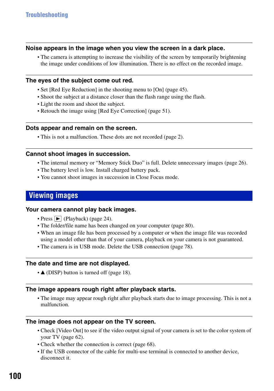 Viewing images | Sony DSC-T100 User Manual | Page 100 / 119