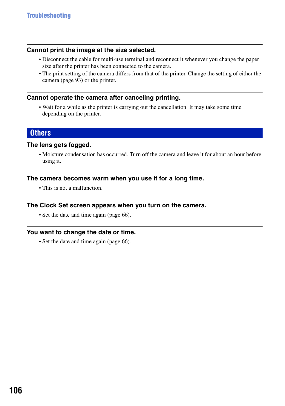 Others | Sony DSC-T100 User Manual | Page 106 / 119