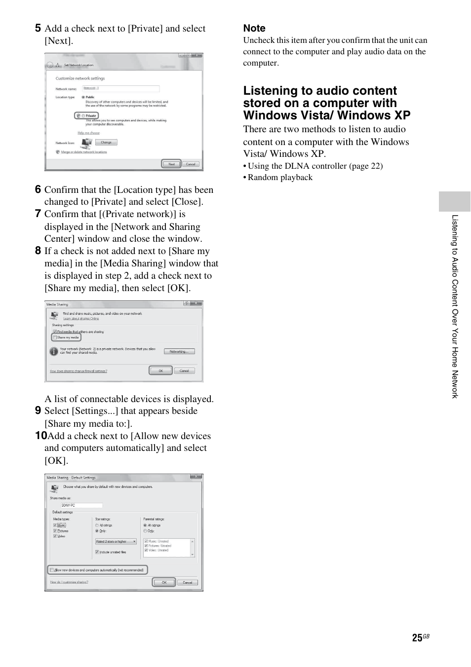 Sony SA-NS500 User Manual | Page 25 / 60