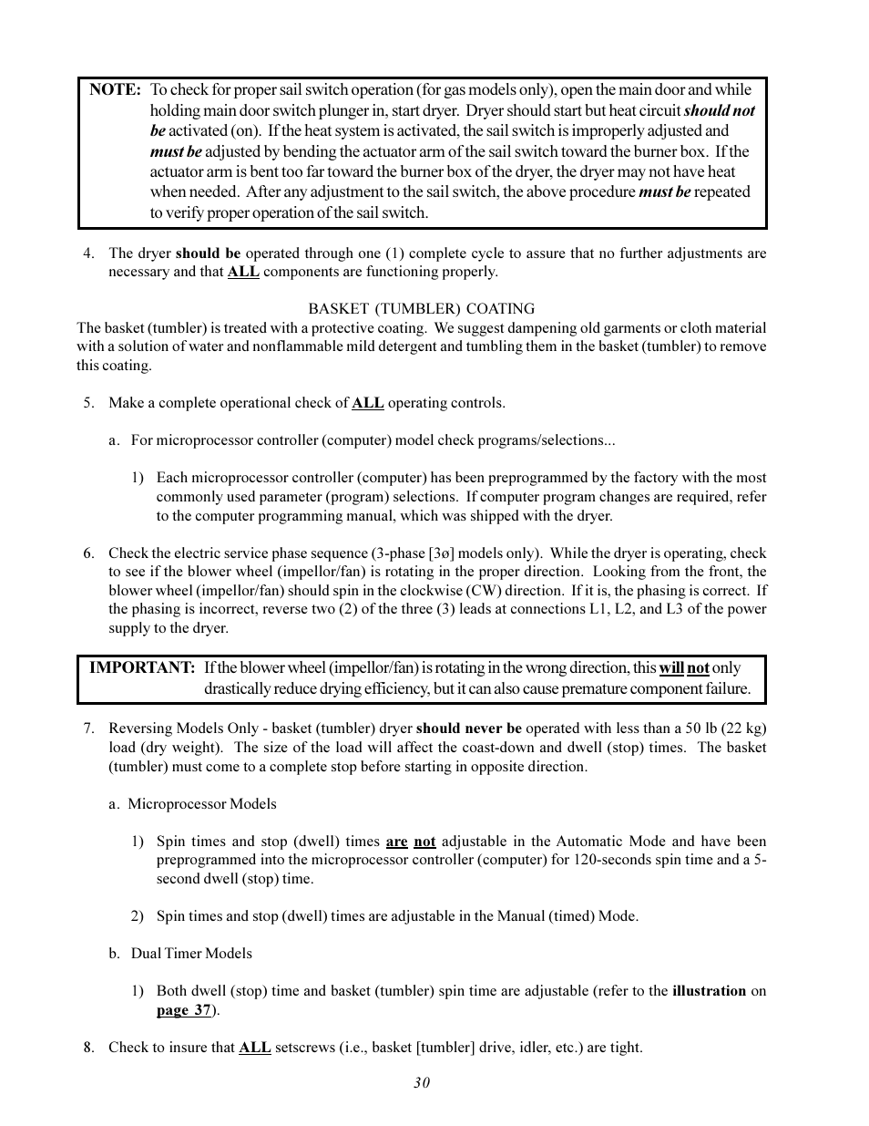 American Dryer Corp. Gas HSI - Phase 7/FSS AD-78 III User Manual | Page 34 / 48
