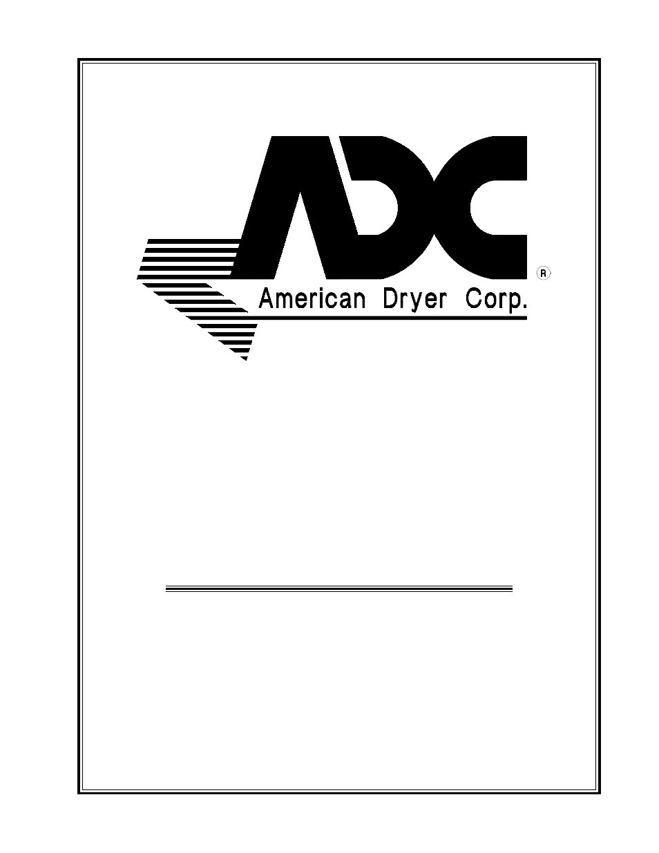 American Dryer Corp. AD-81 User Manual | 42 pages