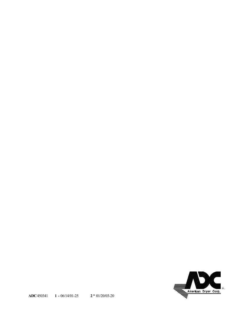 American Dryer Corp. AD-24 II User Manual | Page 40 / 40
