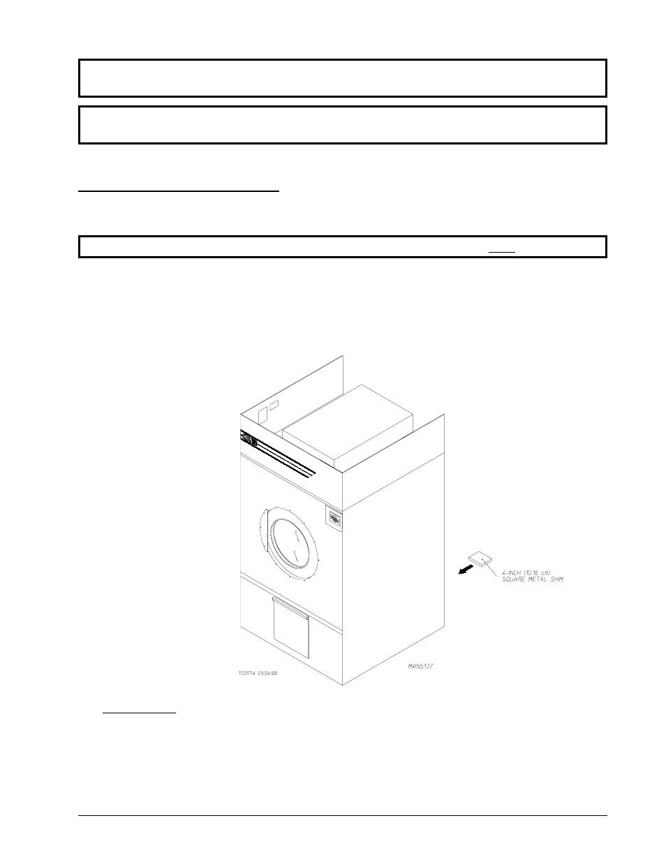B. unpacking/setting up | American Dryer Corp. ML-175DR User Manual | Page 11 / 54