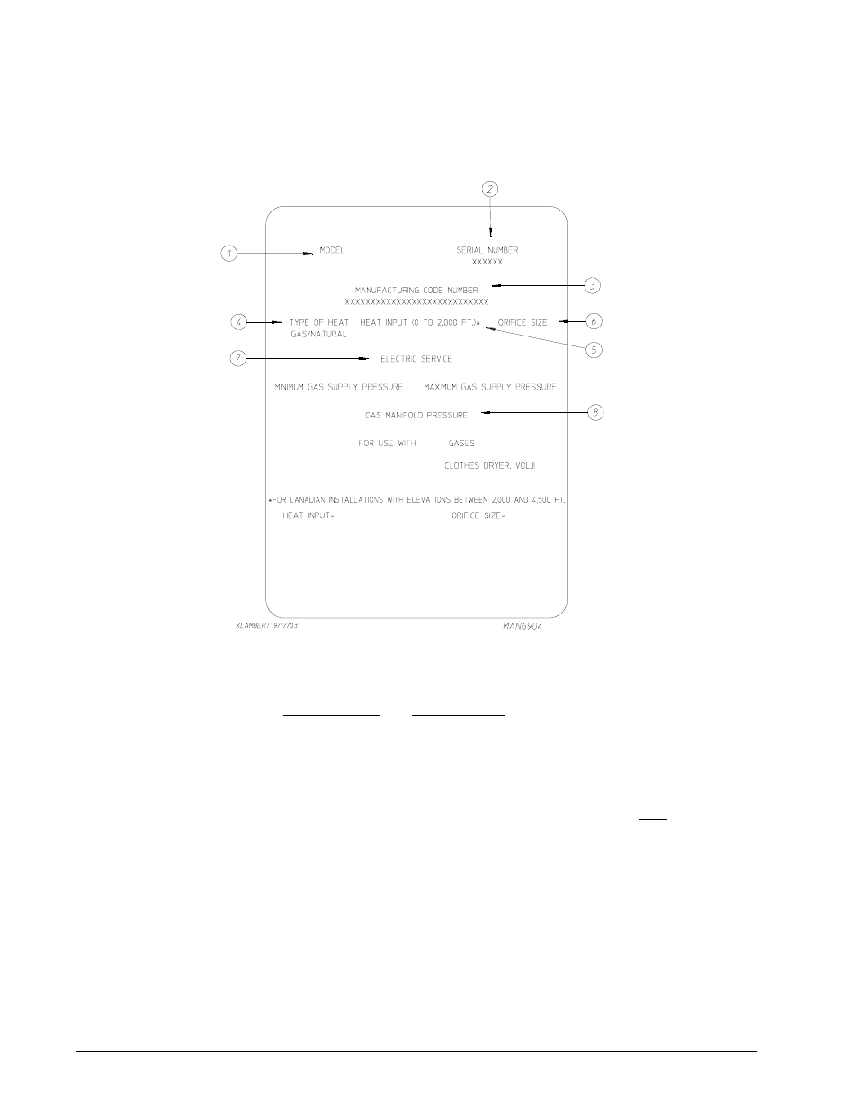 Data label information | American Dryer Corp. ML-175DR User Manual | Page 44 / 54