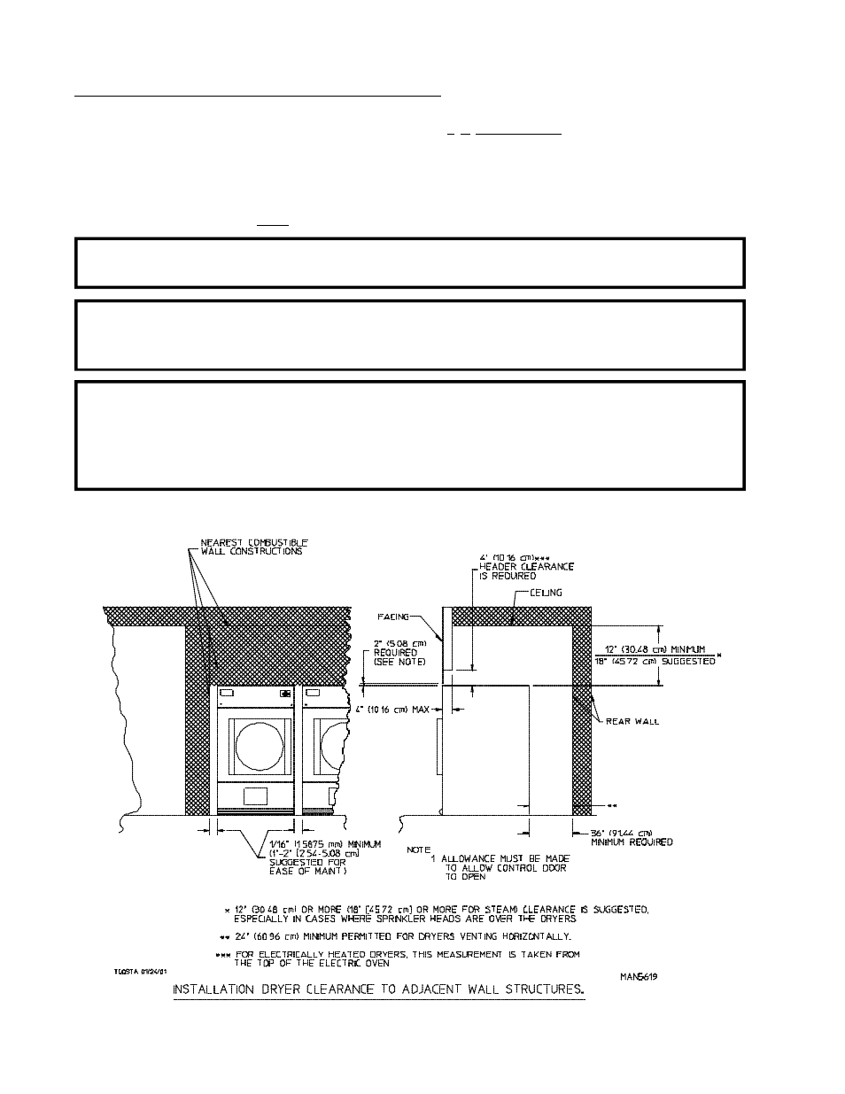 C. dryer enclosure requirements | American Dryer Corp. Extended Side Panel AD-120ES II User Manual | Page 18 / 70