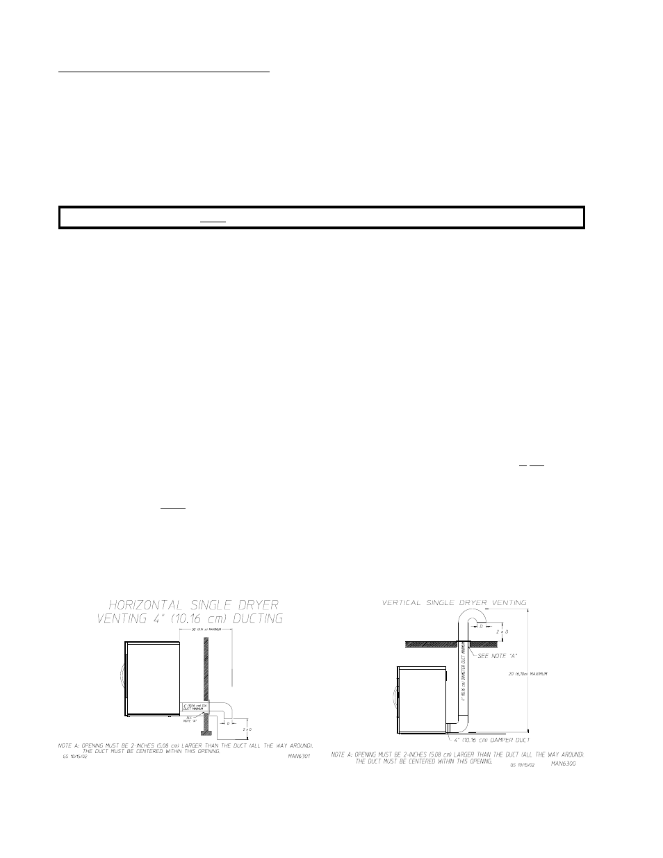 E. exhaust requirements | American Dryer Corp. AD-20 User Manual | Page 16 / 38