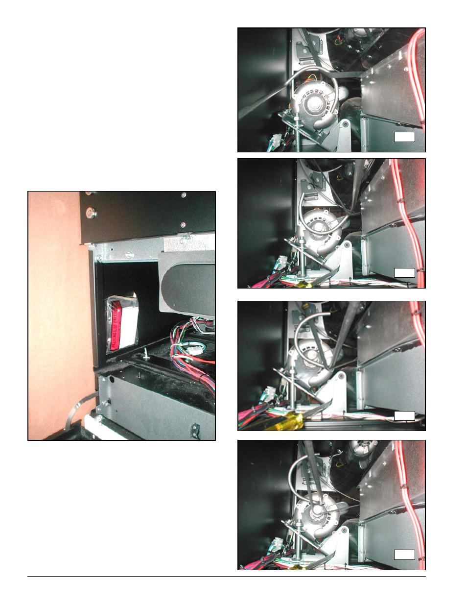 Belt replacement, Placing the belt back on the motor sheave | American Dryer Corp. HOT SURFACE IGNITOR GAS SL31-31 User Manual | Page 8 / 10