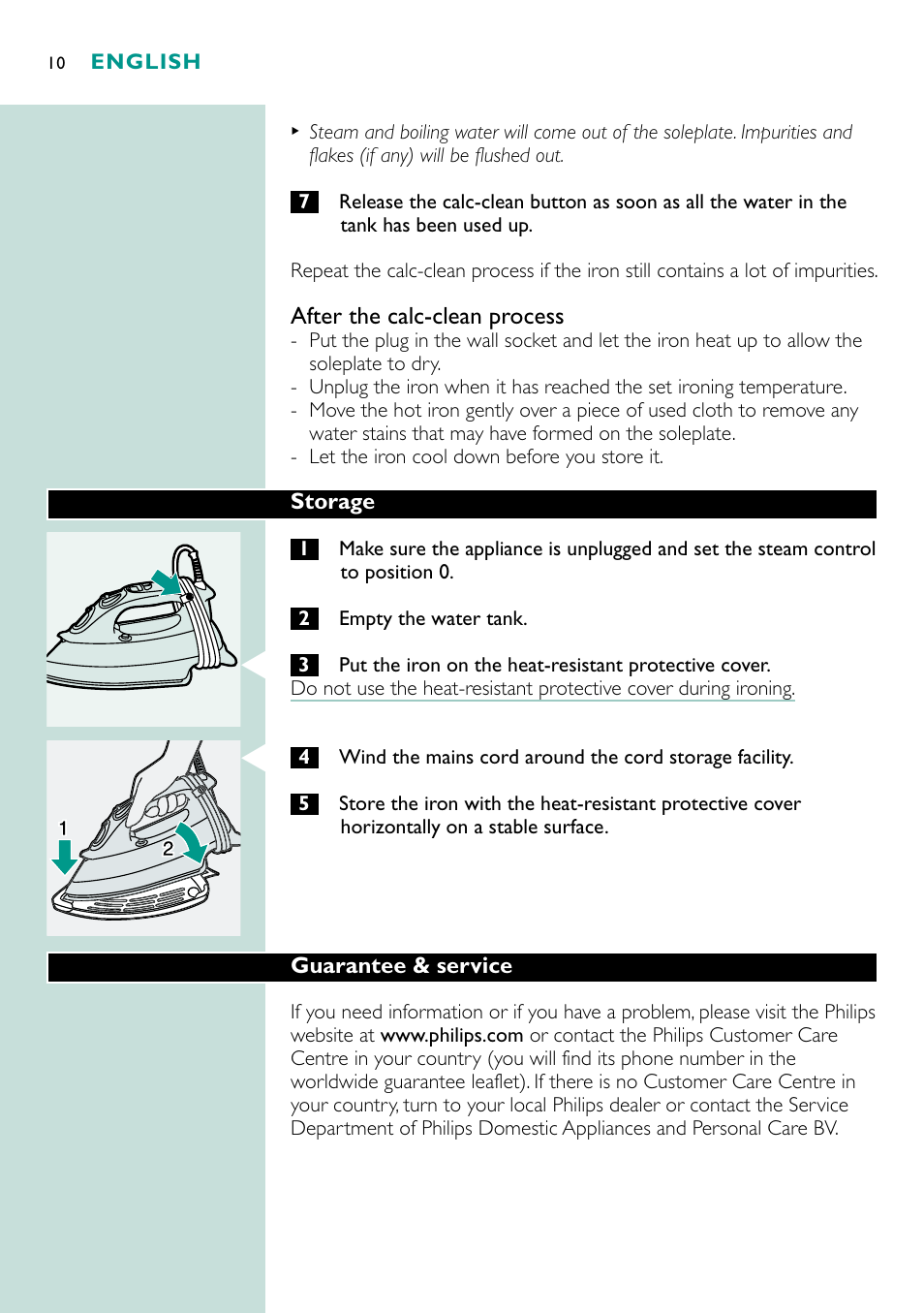 Philips GC4250 User Manual | Page 10 / 132
