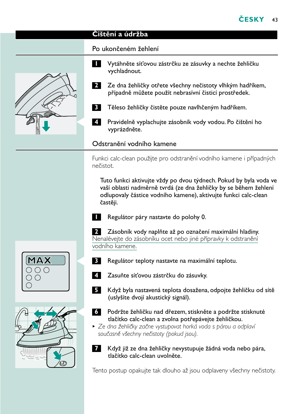 Philips GC4250 User Manual | Page 43 / 132