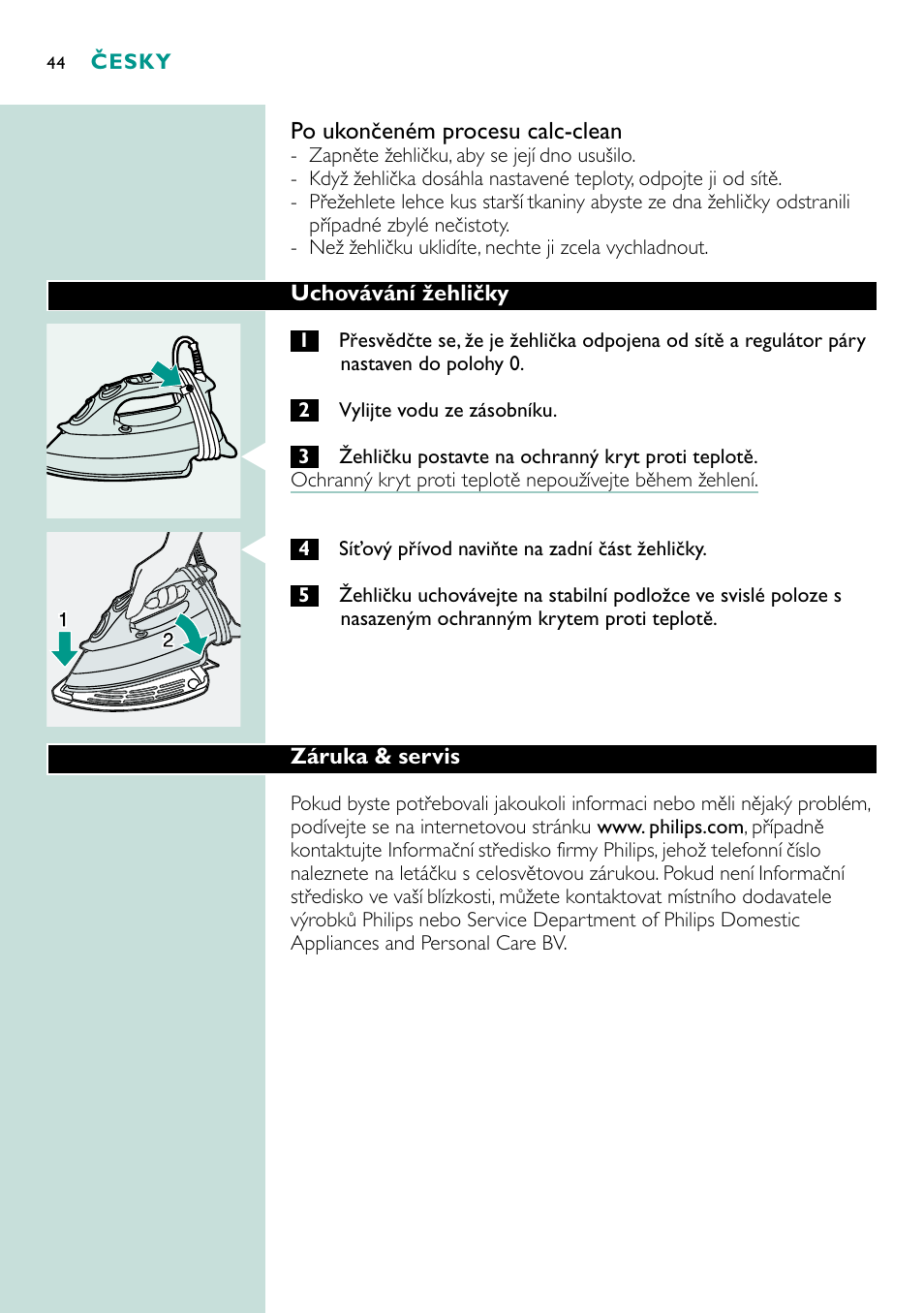 Philips GC4250 User Manual | Page 44 / 132