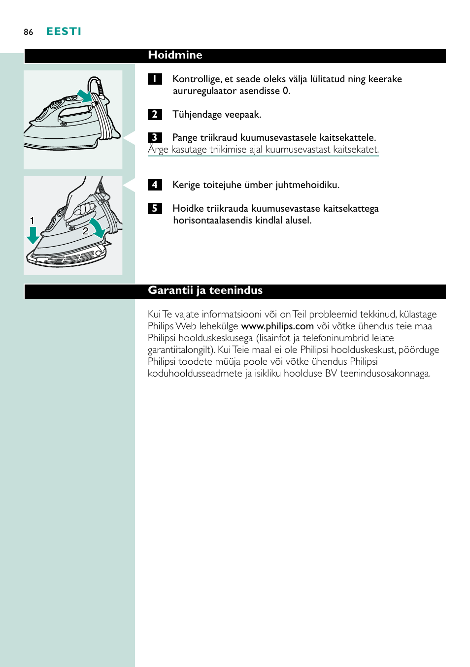 Philips GC4250 User Manual | Page 86 / 132