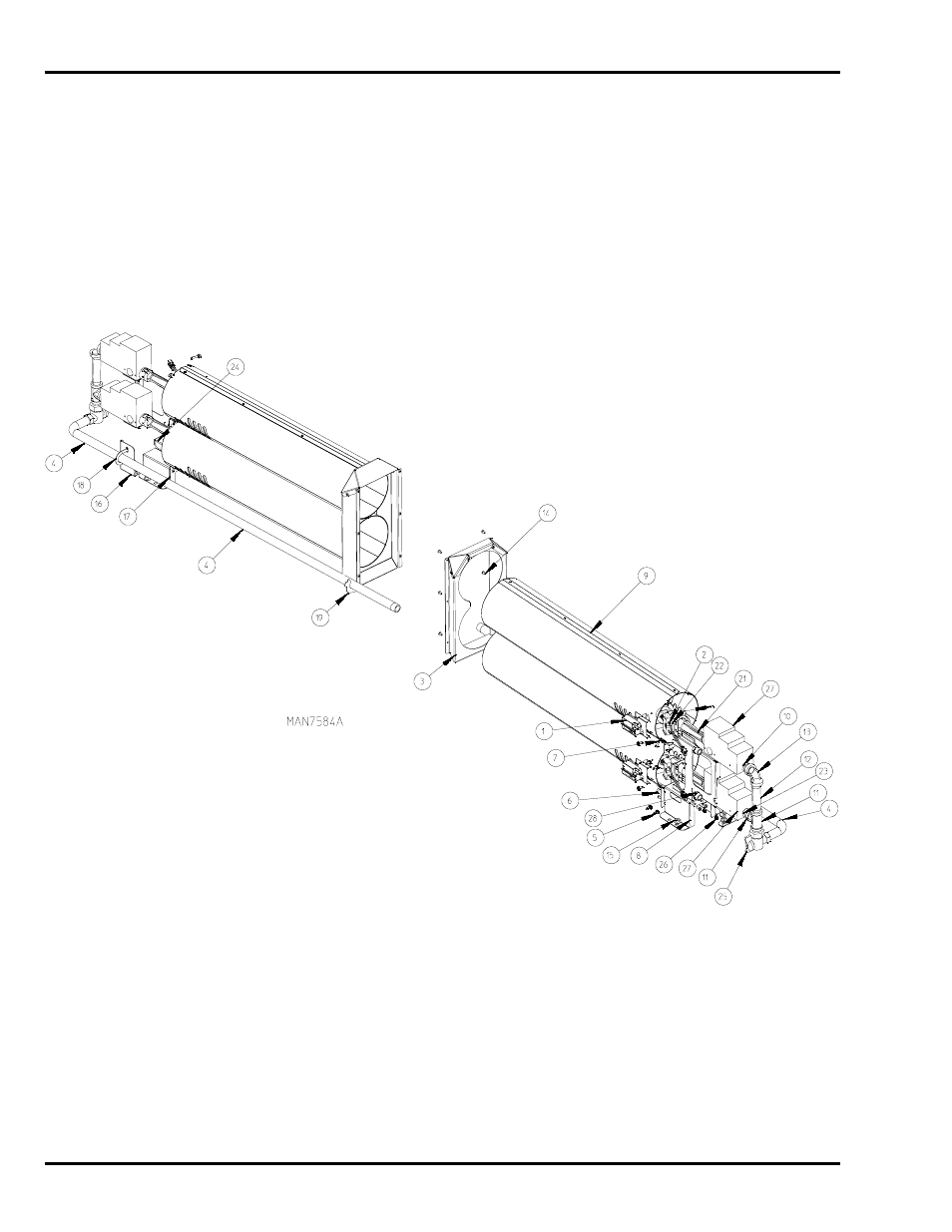 Parts diagram | American Dryer Corp. HB76 User Manual | Page 14 / 22