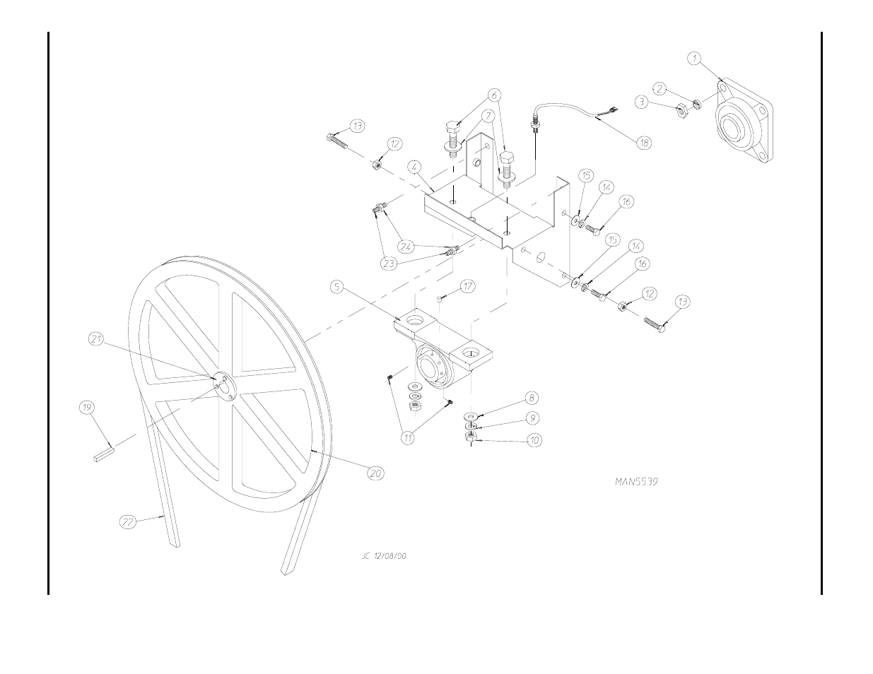 Tumbler bearing assembly | American Dryer Corp. AD-30V User Manual | Page 22 / 76