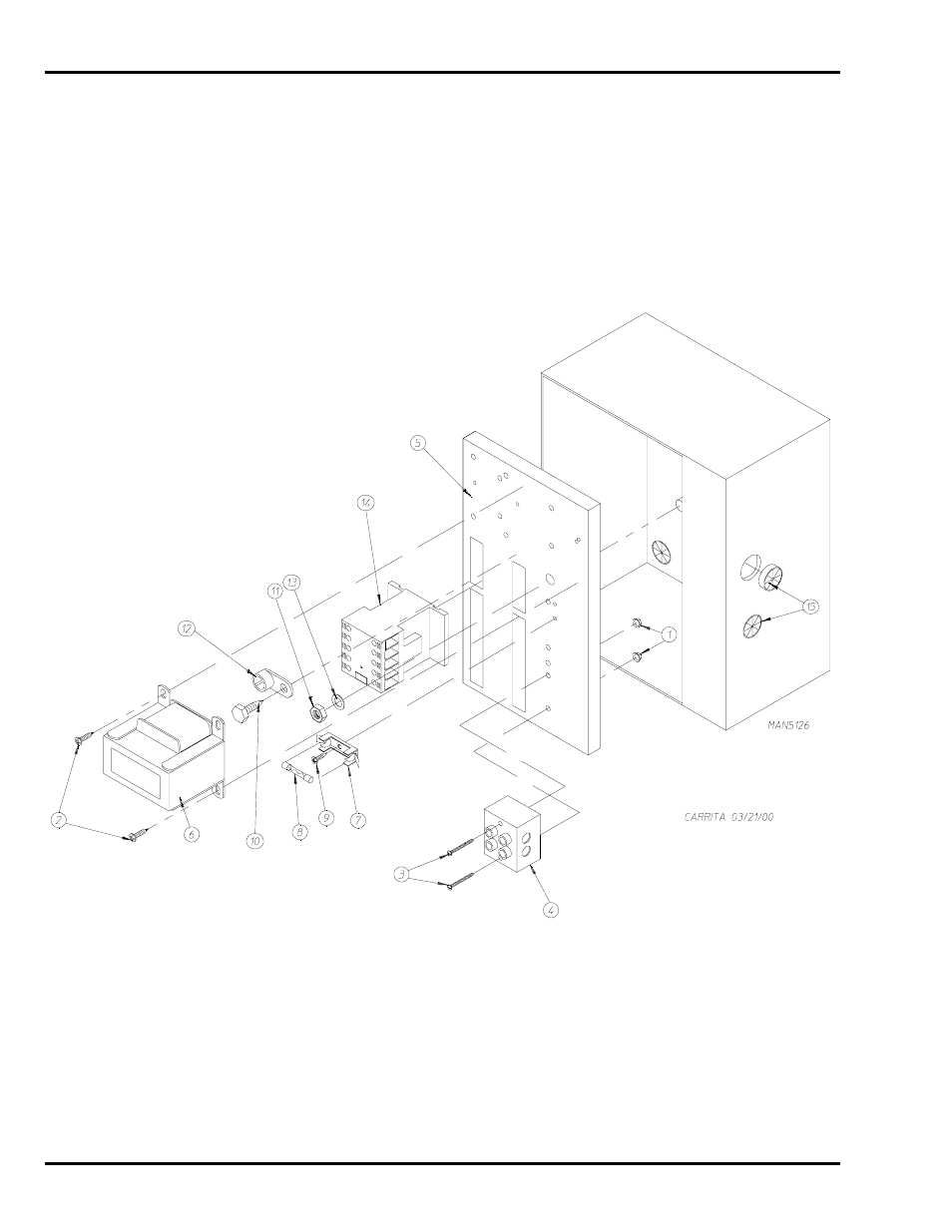 Dual timer single-phase (1ø) relay panel assembly | American Dryer Corp. AD-30V User Manual | Page 60 / 76