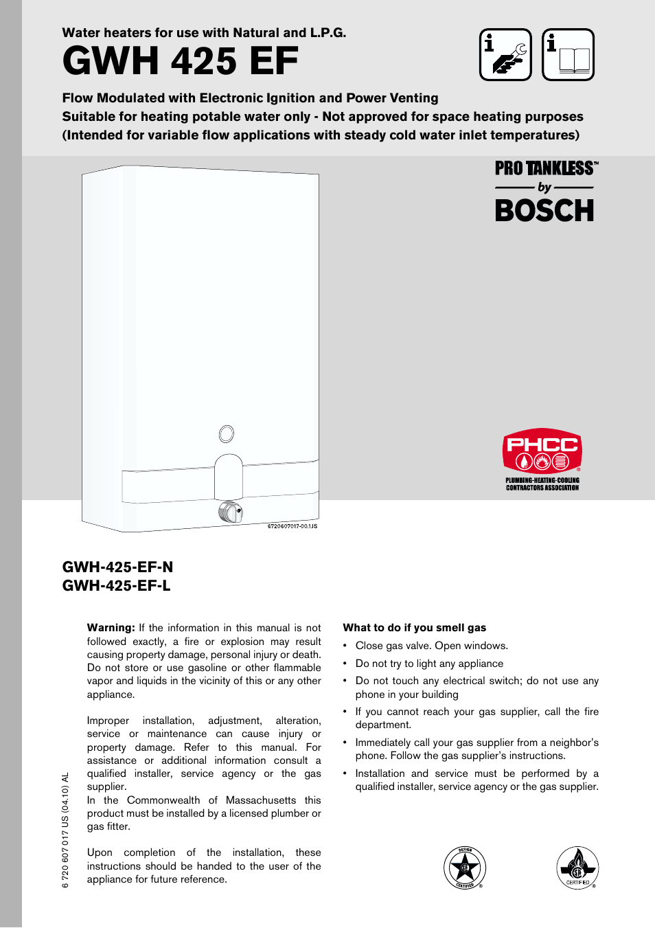 American Dryer Corp. GWH 425 EF User Manual | 26 pages