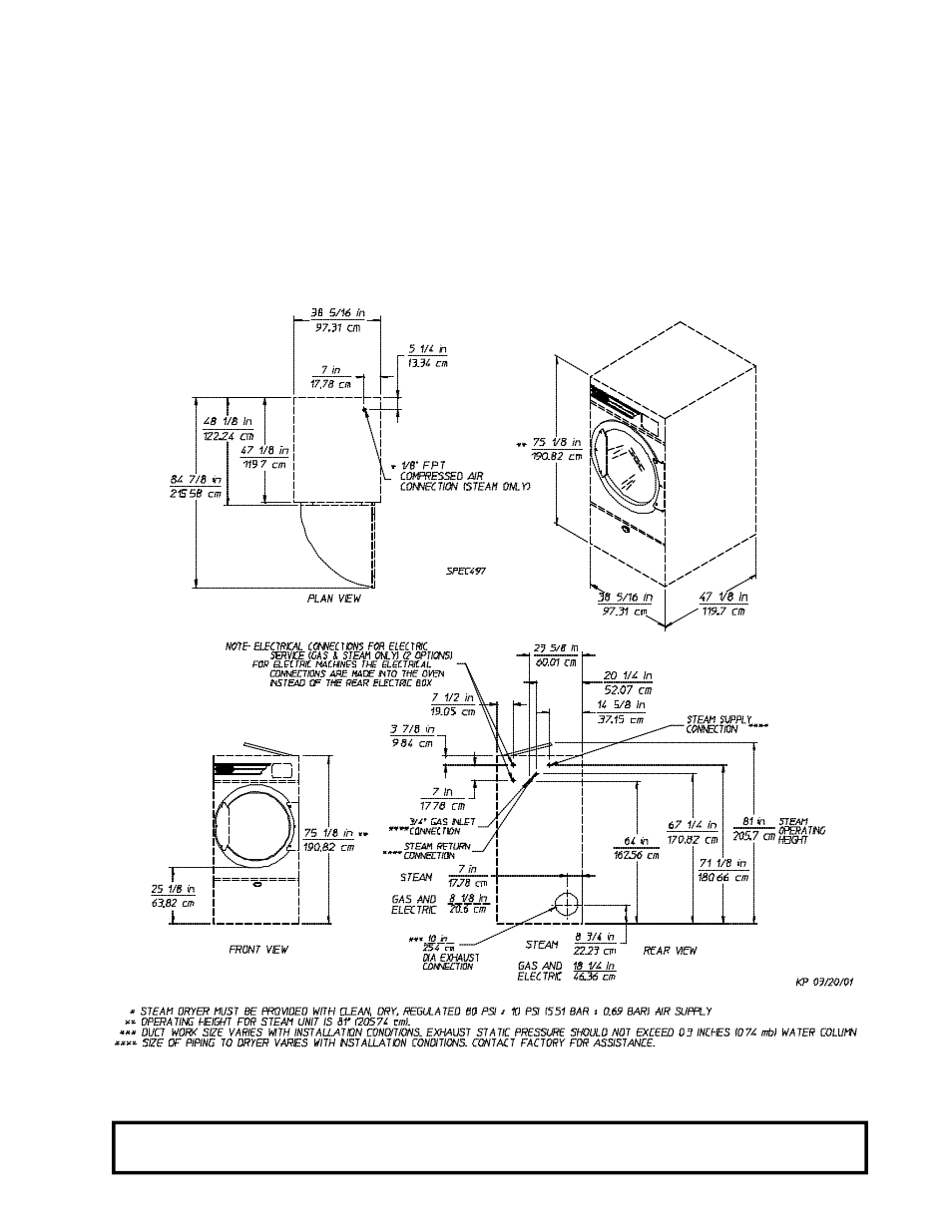 Specifications | American Dryer Corp. ML-75DII User Manual | Page 11 / 58