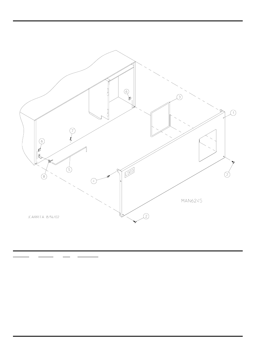 Phase 7 opl control door assembly | American Dryer Corp. AD-758V User Manual | Page 4 / 52