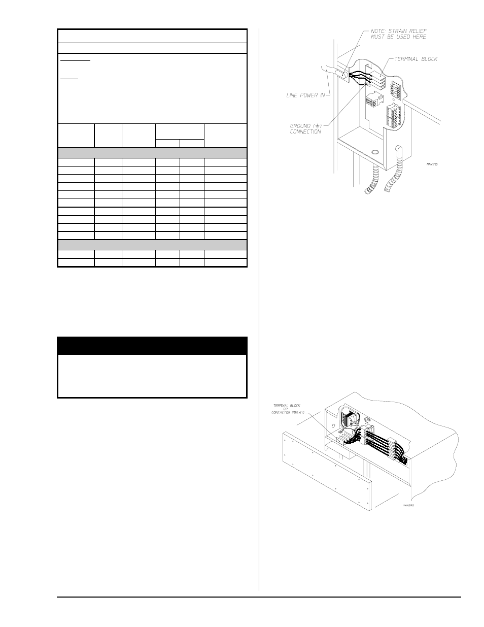 Warning, Electric, Electrical connections | Gas model and steam model dryers, Electric model dryers | American Dryer Corp. ML-130DR User Manual | Page 15 / 28