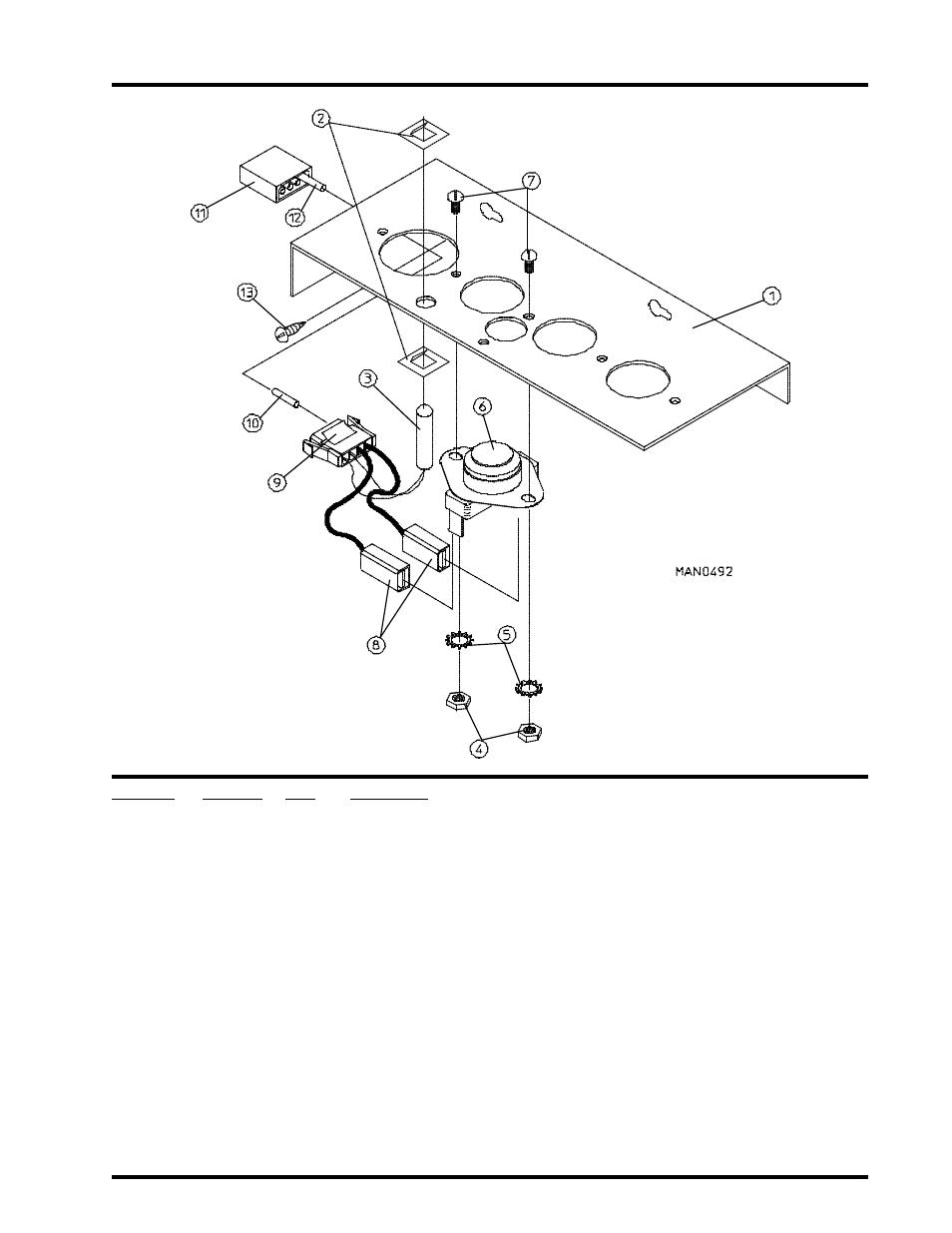 Microprocessor temperature sensor bracket assembly | American Dryer Corp. AD-115 User Manual | Page 19 / 80