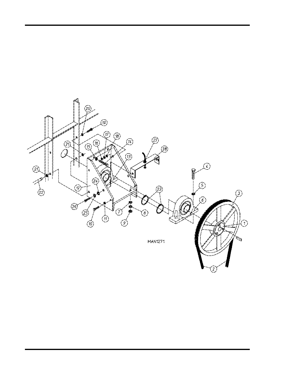 Tumbler bearing mount assembly | American Dryer Corp. AD-115 User Manual | Page 24 / 80