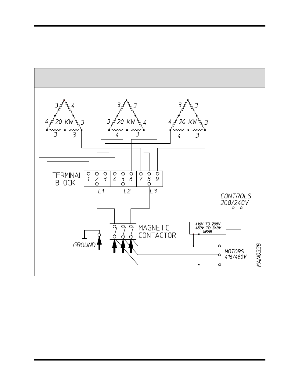 Electric oven power distribution | American Dryer Corp. AD-115 User Manual | Page 61 / 80