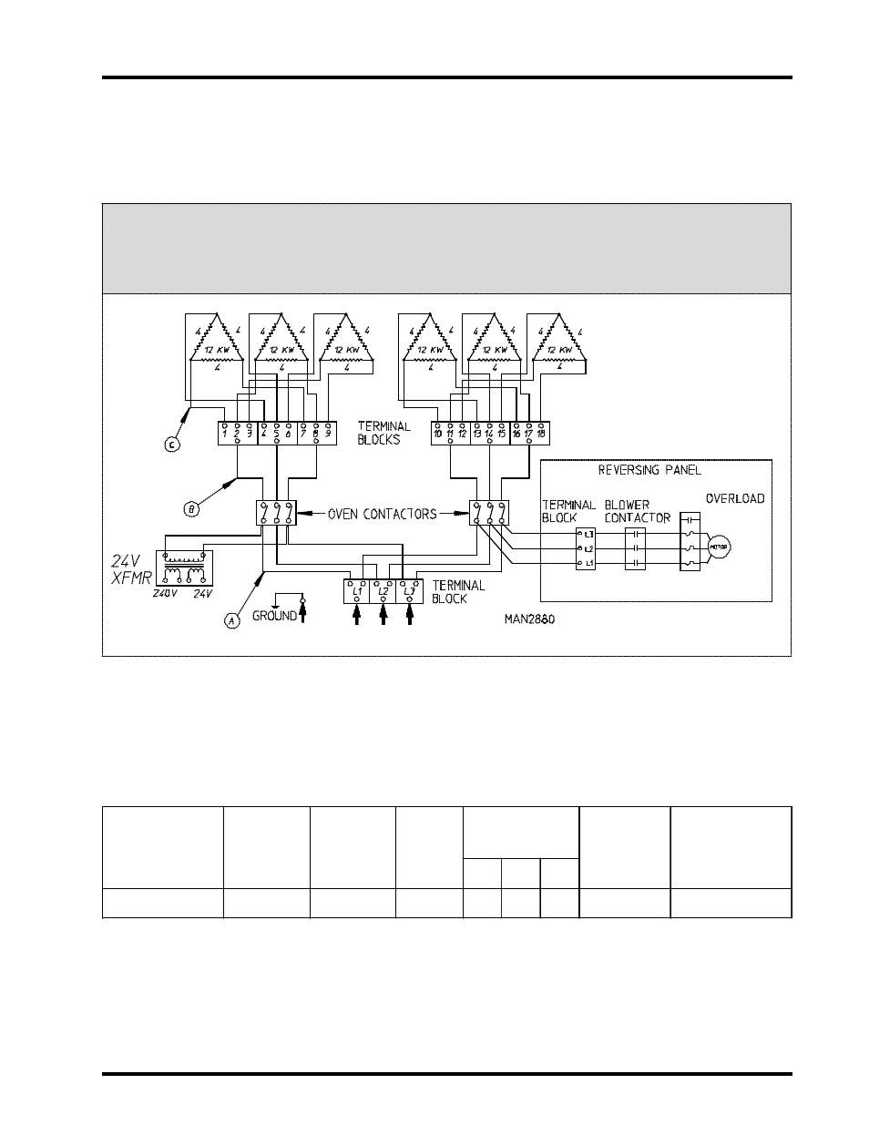 Electric oven power distribution | American Dryer Corp. AD-115 User Manual | Page 63 / 80