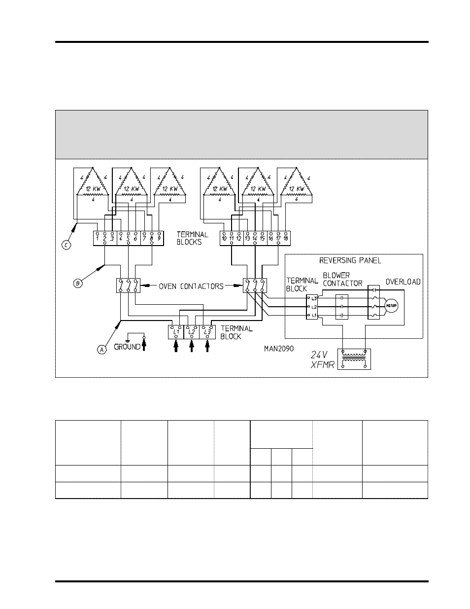 Electric oven power distribution, Dual timer 72 kw electric oven power distribution | American Dryer Corp. AD-115 User Manual | Page 65 / 80