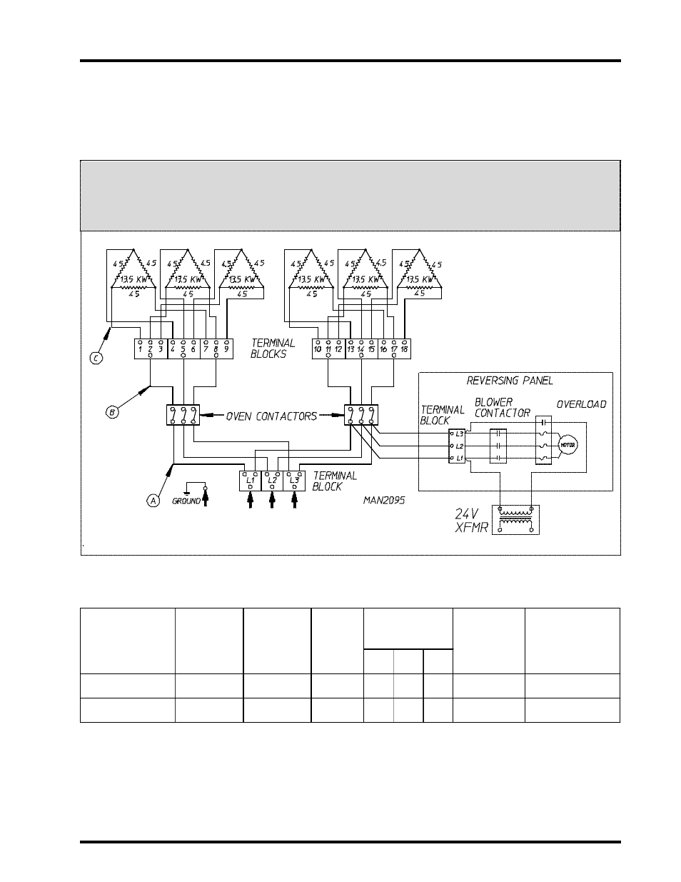 Electric oven power distribution, Dual timer 80 kw electric oven power distribution | American Dryer Corp. AD-115 User Manual | Page 71 / 80