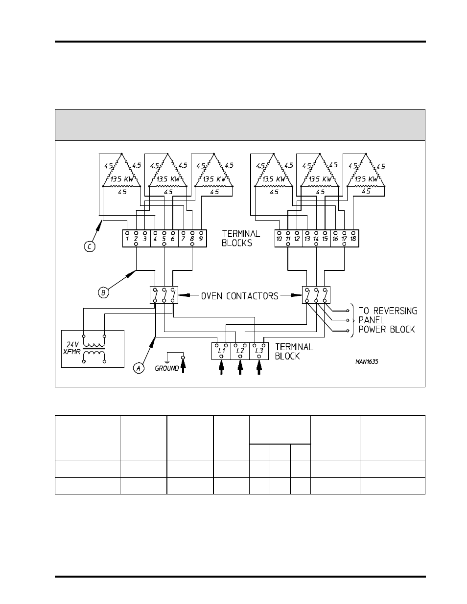 Electric oven power distribution, 80 kw electric oven power distribution | American Dryer Corp. AD-115 User Manual | Page 73 / 80