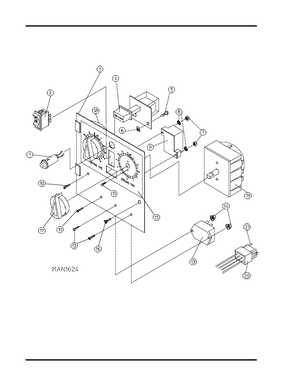 Dual timer control panel assembly | American Dryer Corp. AD-115 User Manual | Page 8 / 80