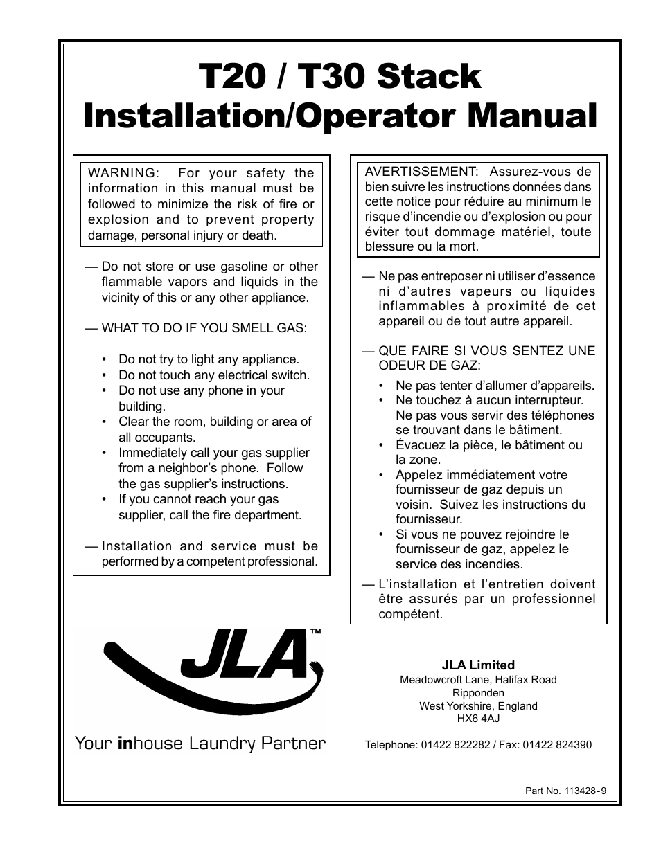 American Dryer Corp. T20 User Manual | 28 pages