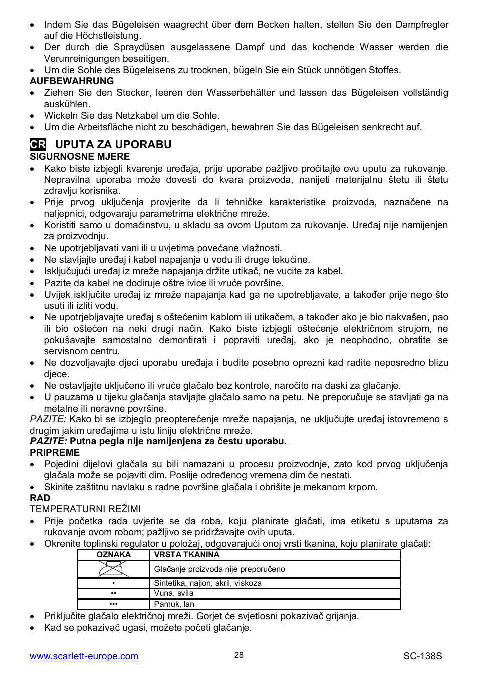 Scarlett SC-138S User Manual | Page 28 / 29