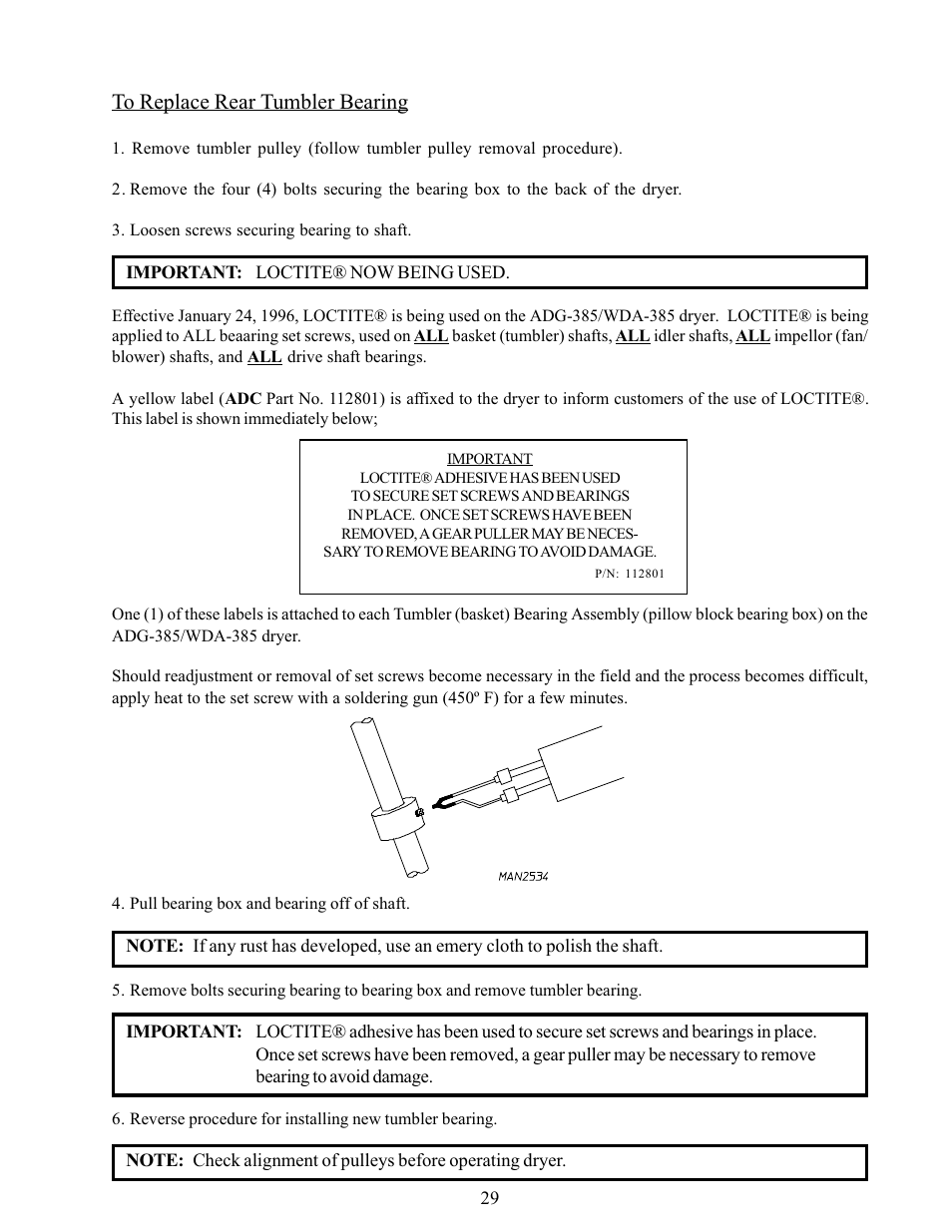 American Dryer Corp. ADG-385 User Manual | Page 33 / 57