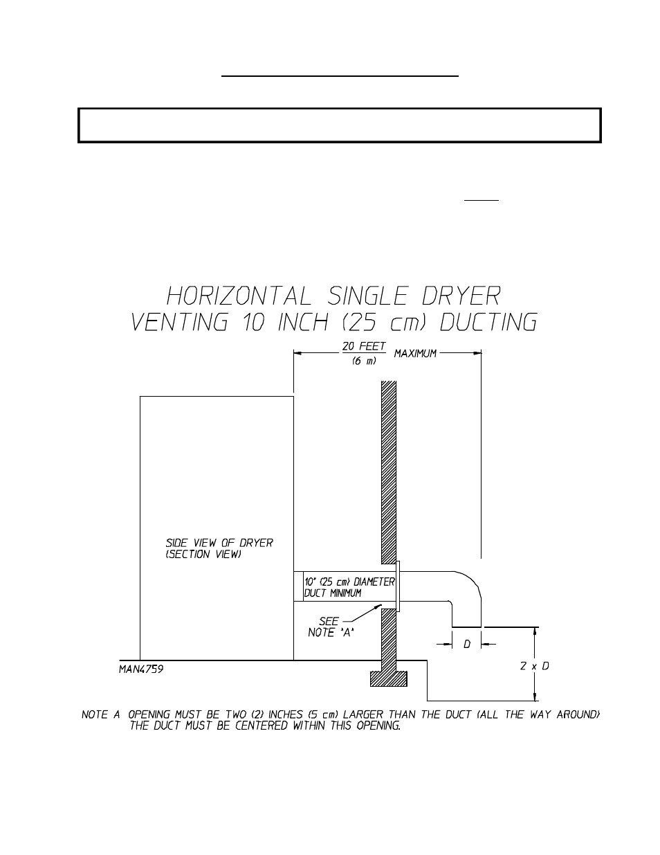 Single dryer venting | American Dryer Corp. EURO-35 User Manual | Page 17 / 58