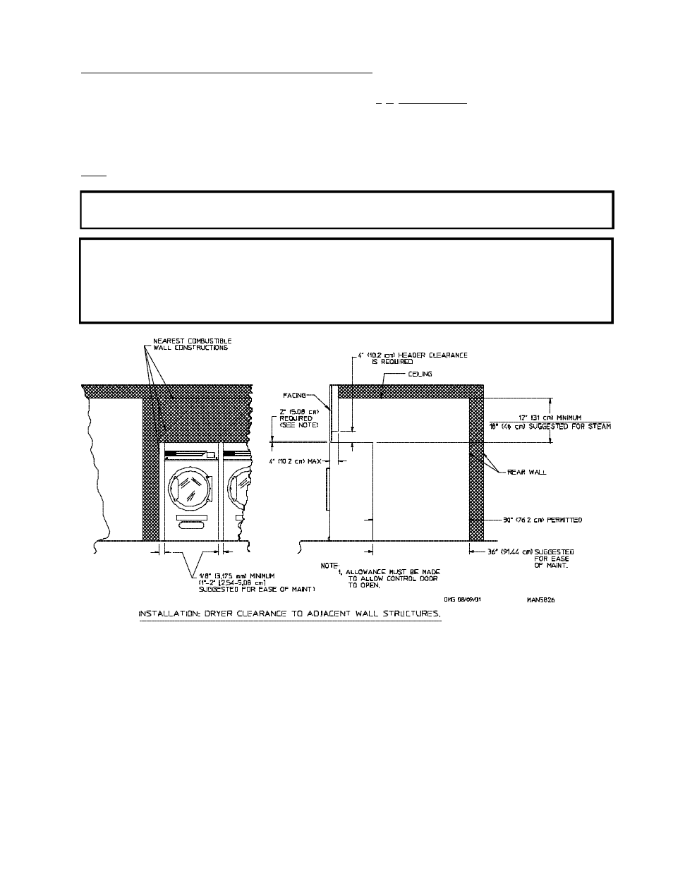 C. dryer enclosure requirements | American Dryer Corp. ML-122D User Manual | Page 17 / 55