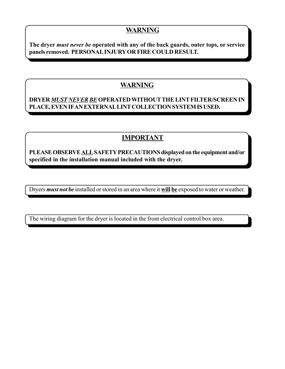 American Dryer Corp. ML-122D User Manual | Page 4 / 55