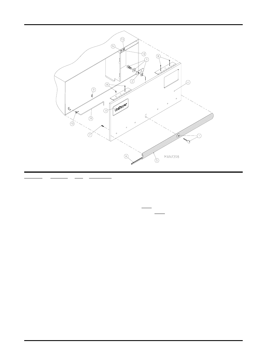 High security control door assembly | American Dryer Corp. UD-80 User Manual | Page 4 / 30