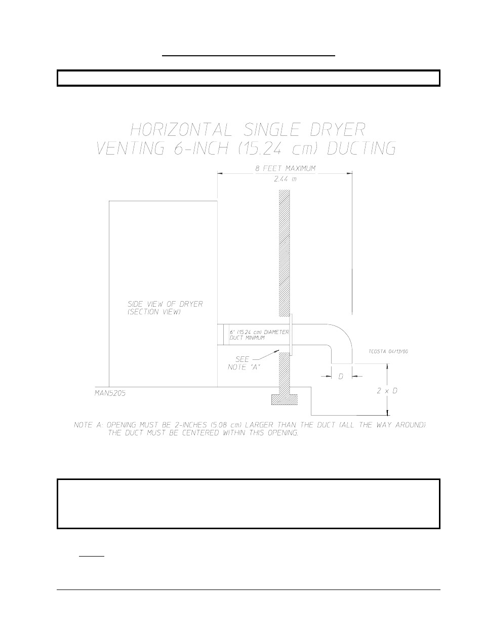 Single dryer venting | American Dryer Corp. AD-24 Phase 7 User Manual | Page 15 / 50