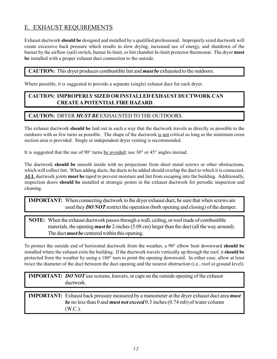 American Dryer Corp. AD-60 User Manual | Page 16 / 67
