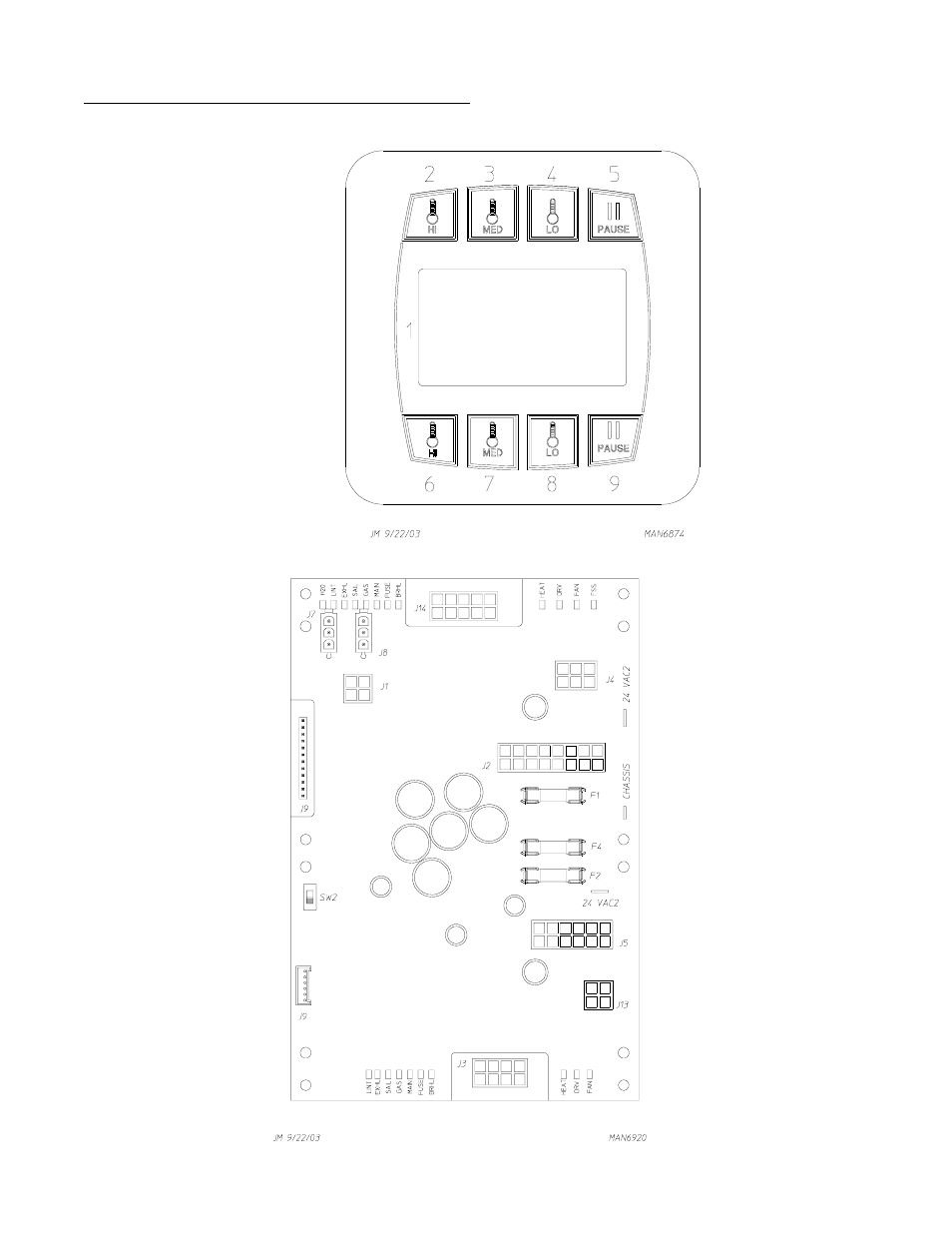 Keyboard (touch pad) layout, D. keyboard (touch pad) layout | American Dryer Corp. Phase 7.4.2 DMC None User Manual | Page 74 / 76