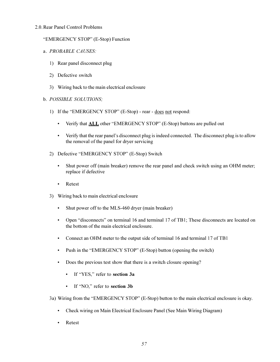 American Dryer Corp. MLS-460 User Manual | Page 61 / 80