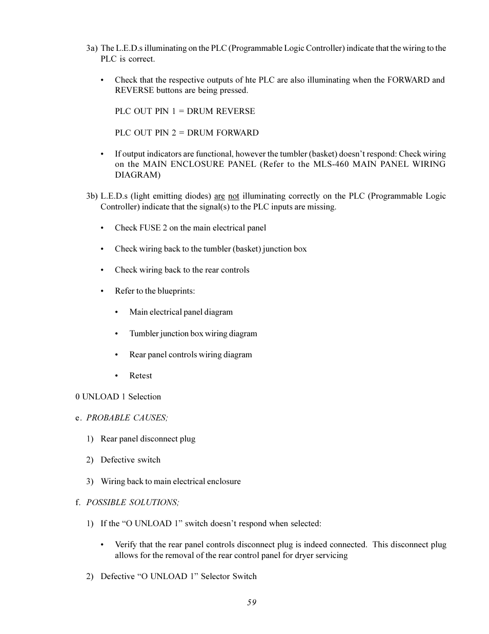 American Dryer Corp. MLS-460 User Manual | Page 63 / 80