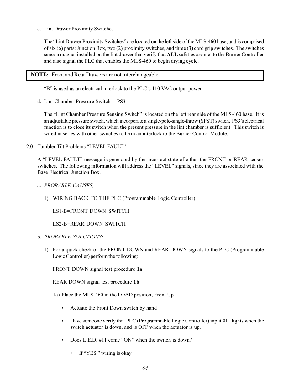 American Dryer Corp. MLS-460 User Manual | Page 68 / 80